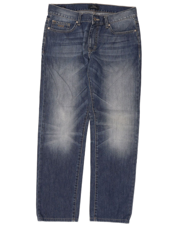 Harmont & Blaine Jean droit coupe droite pour homme IT 50 Large W34 L30 Bleu