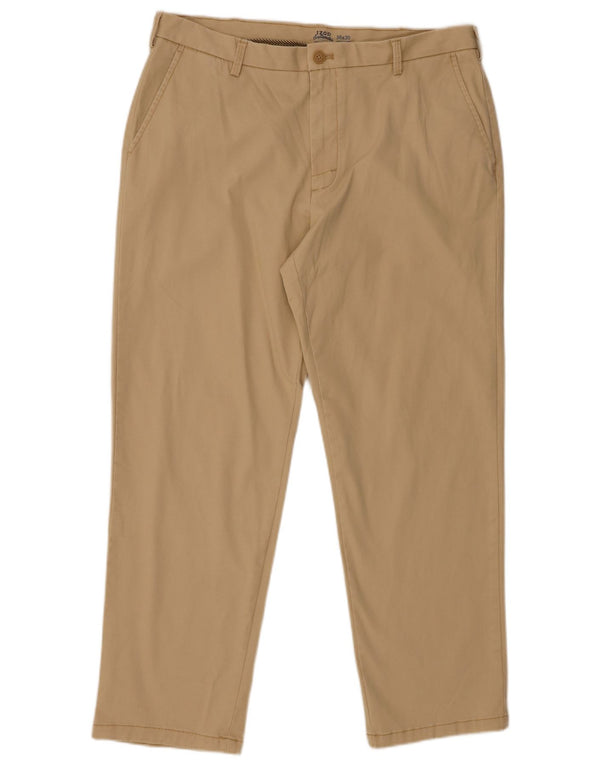 Izod Pantalon Chino Droit Homme Salt Water W36 L30 Coton Beige