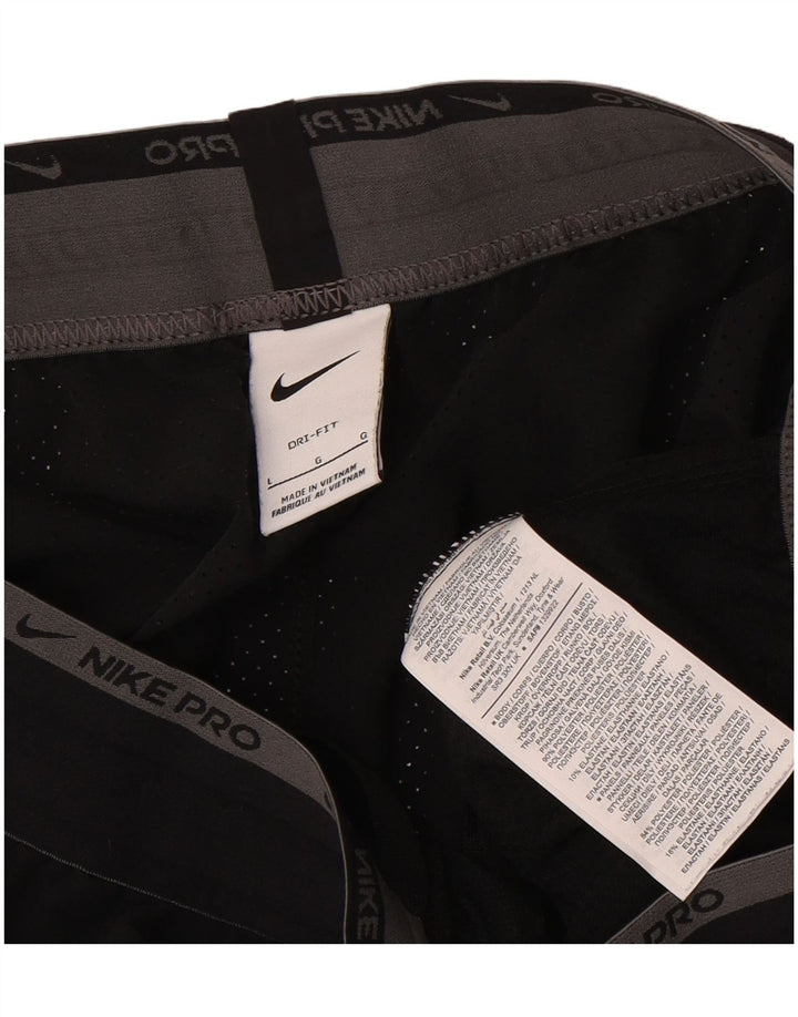 Short de sport Nike Dri Fit pour hommes, grand, noir, polyester