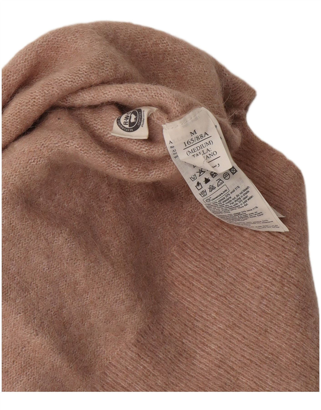 ALL SAINTS Pull court à col bateau pour femme UK 14 Rose moyen