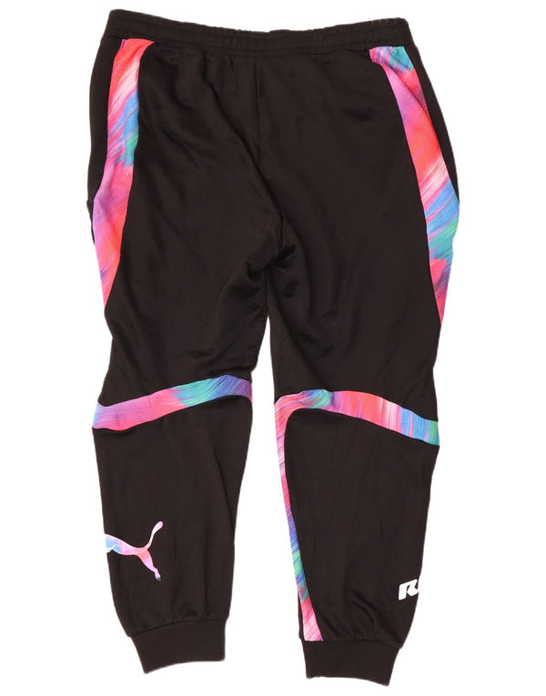 Puma Pantalon de survêtement graphique pour femme, jogging UK 18 XL, noir colour block