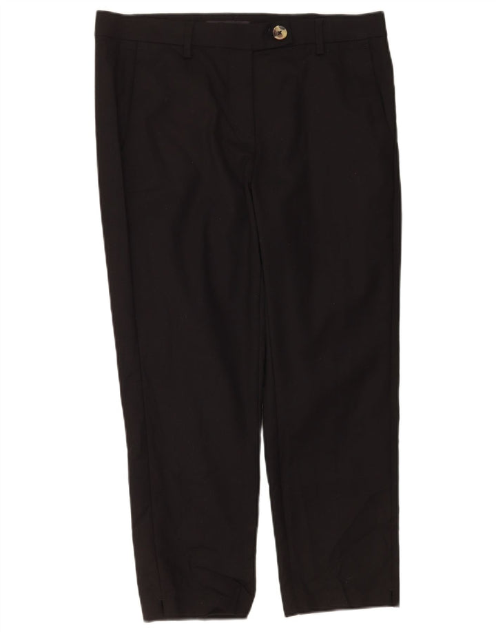 Marks & Spencer Pantalon court pour femme UK 12 Medium W30 L24 Noir