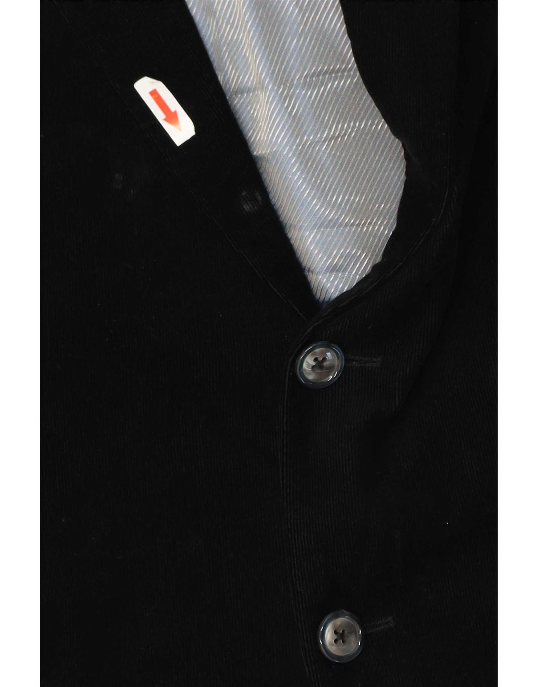 Tommy Hilfiger Veste blazer sur mesure à 2 boutons pour homme UK 46 Small Noir