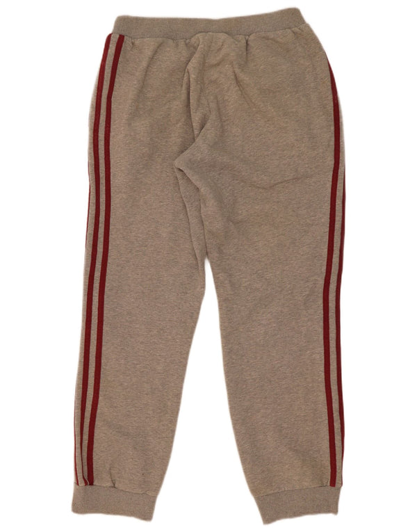 Adidas Mens Tracksuit Trousers Joggers Small Grey Cotton