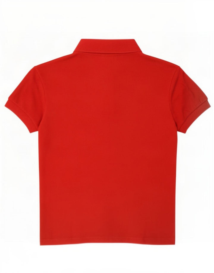 Lacoste Womens Crop Polo Taille 40 Coton Rouge Moyen