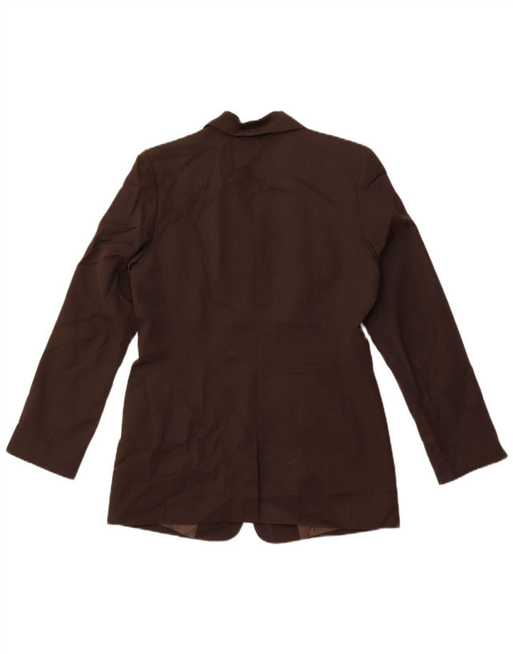 J. CREW Veste blazer à 4 boutons pour femme US 6 en laine marron moyen