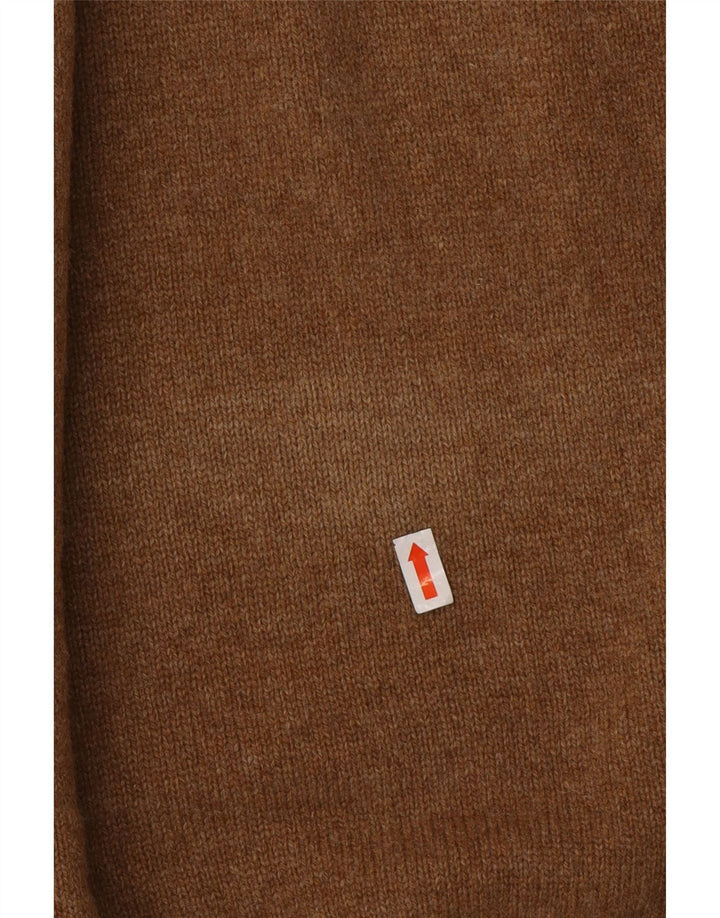 MARLBORO CLASSICS Pull col zippé pour homme 2XL Laine marron