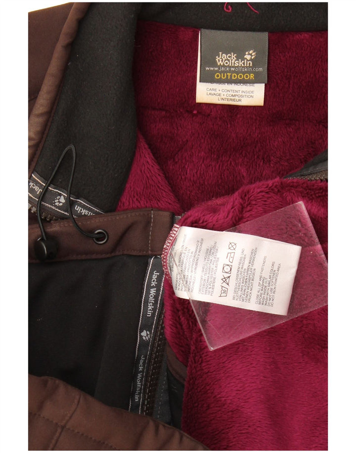 Jack Wolfskin Veste coupe-vent Liner pour femme UK 16 Large Marron Polyester