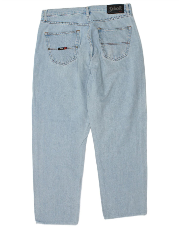 SCHOTT Jean Fuselé Homme W34 L30 Bleu