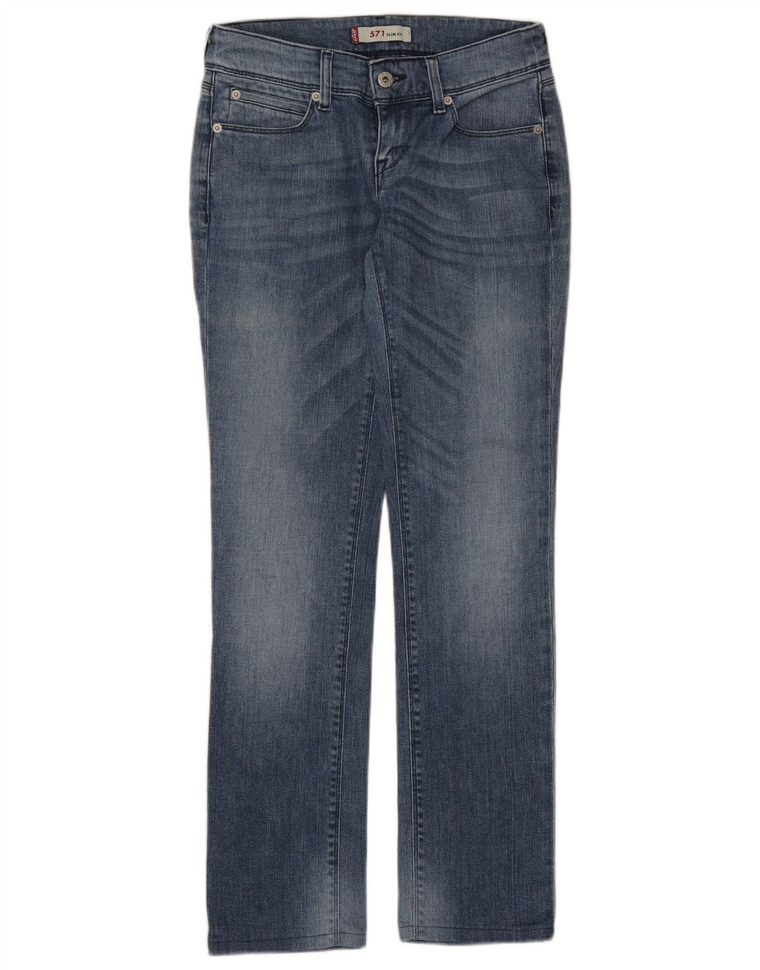 Levi's Jean Slim 571 Femme W28 L30 Bleu Coton
