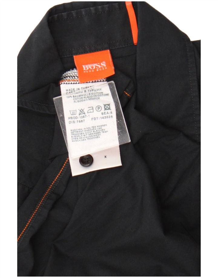 Hugo Boss Chemise Homme Noir Moyen Coton