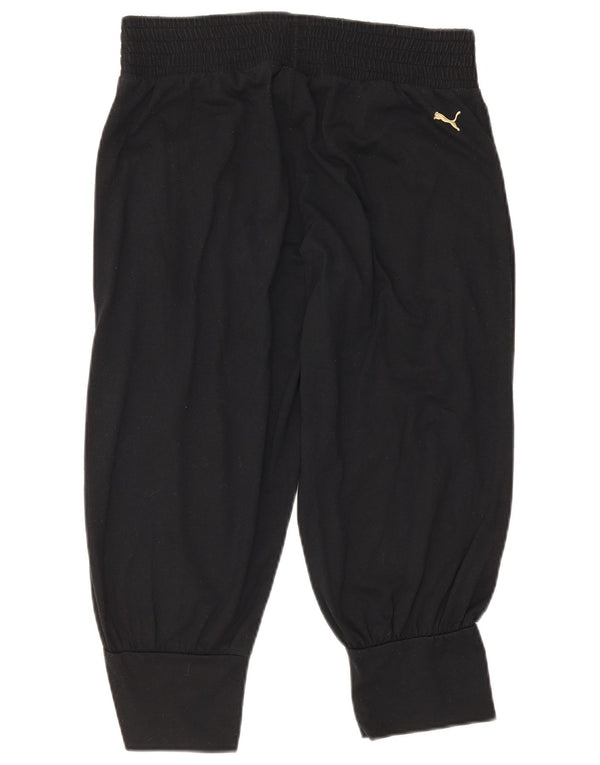 Puma Pantalon de survêtement Capri pour femme UK 12 Noir Moyen Polyester