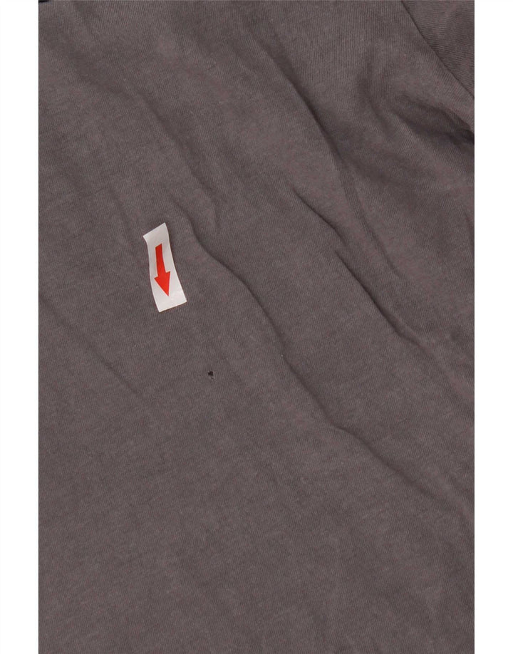 Nike Mens Regular T-Shirt Top Petit Gris Coton