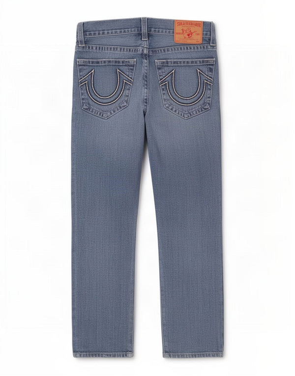 True Religion Jean droit homme W30 L30 bleu coton