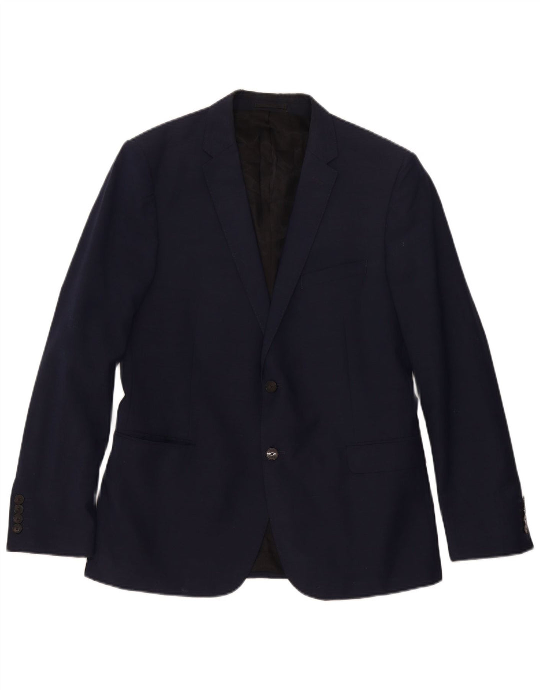 John Lewis Veste blazer à 2 boutons pour homme UK 38 en laine bleu marine moyen