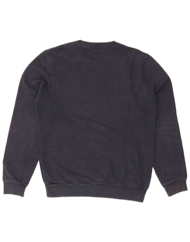 Jack Wills Sweat-shirt graphique pour homme en coton bleu marine moyen
