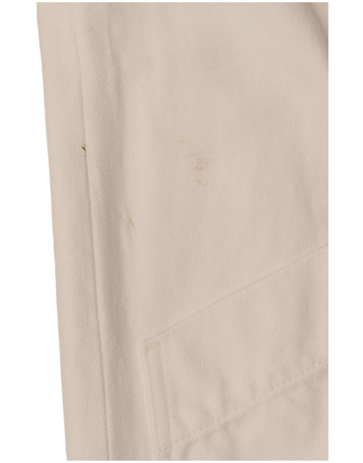 Zara Femme Jupe Midi En Jean Medium W30 Coton Blanc