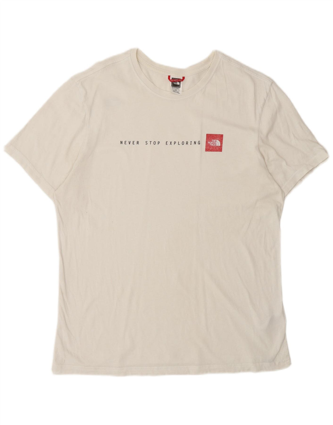 THE NORTH FACE T-shirt graphique pour hommes, grand coton blanc