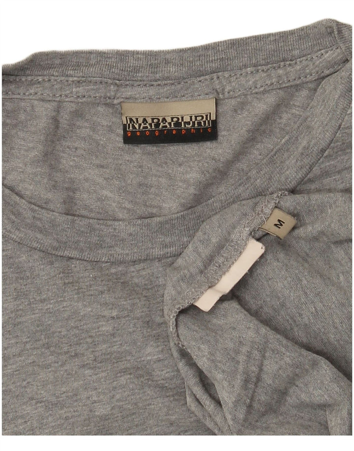 Napapijri T-Shirt Graphique Geographic Homme Gris Moyen