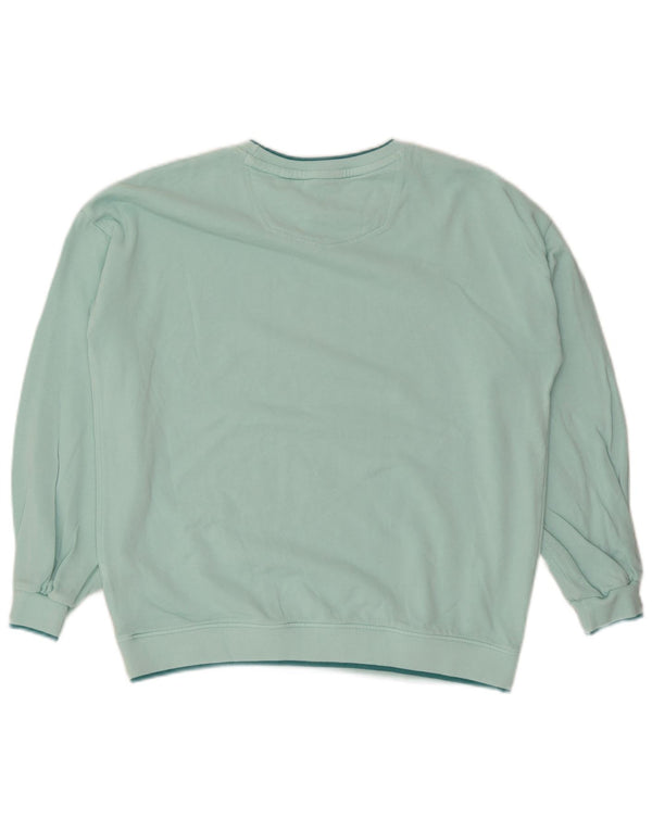 Fat Face Sweat-shirt surdimensionné graphique pour femme UK 12 Turquoise moyen