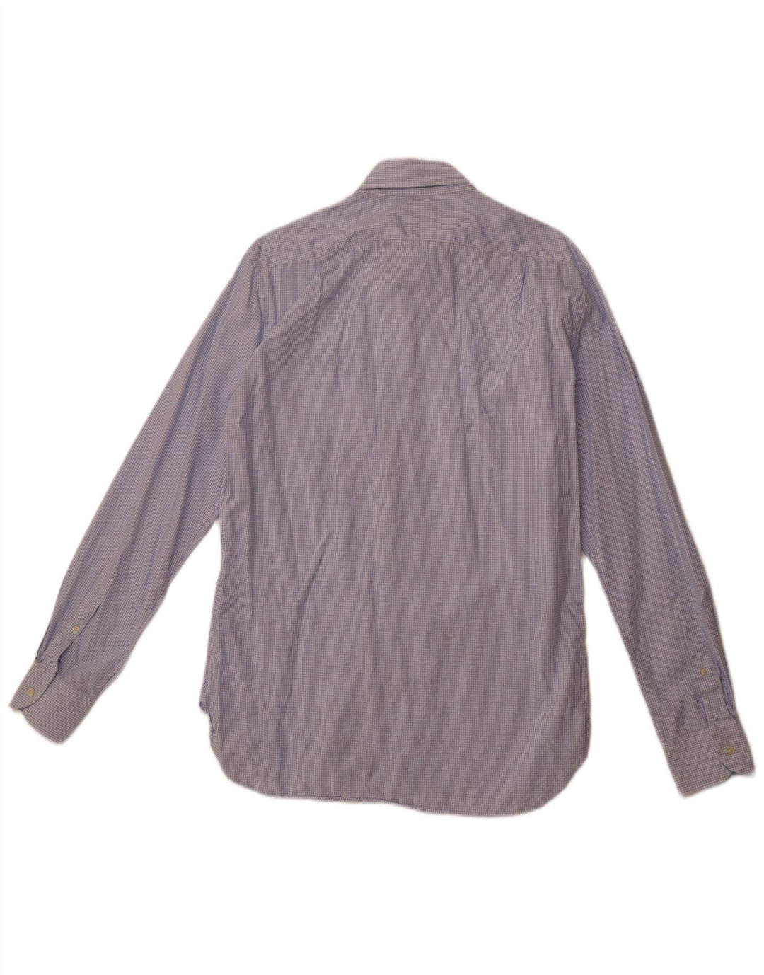 BOGGI Chemise coupe ajustée pour homme Taille 40 15 3/4 Bleu moyen à carreaux