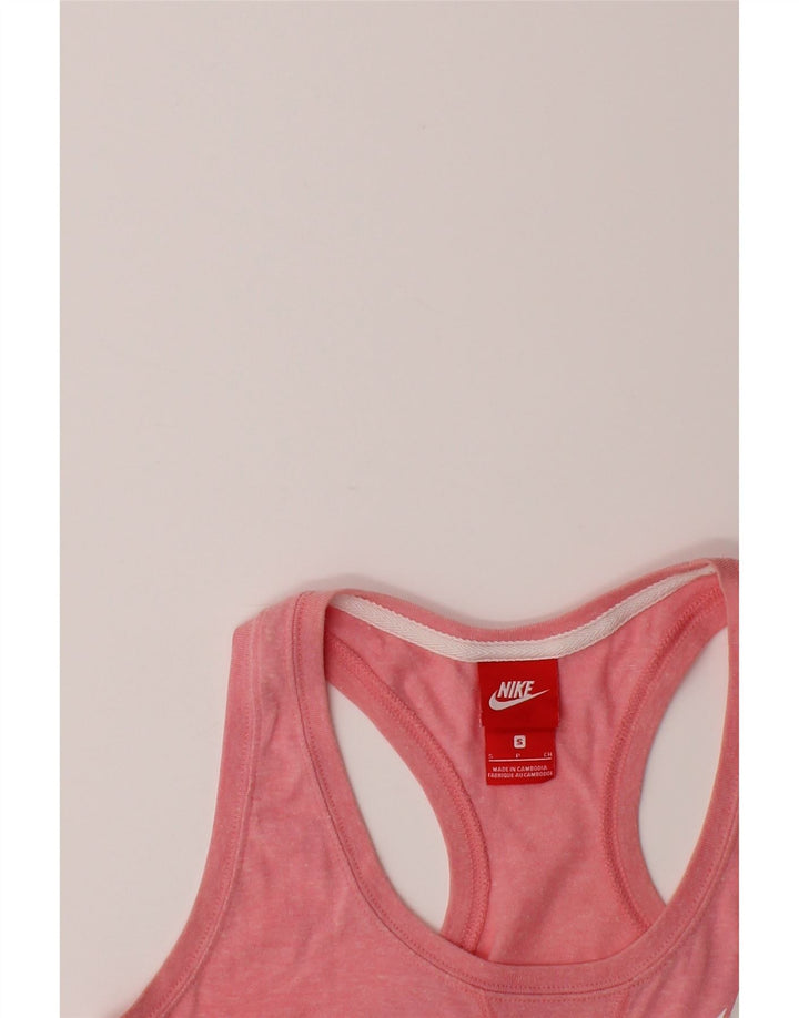 NIKE Womens Vest Top UK 10 Small Pink Vintage Nike and Second-Hand Nike from Messina Hembry 