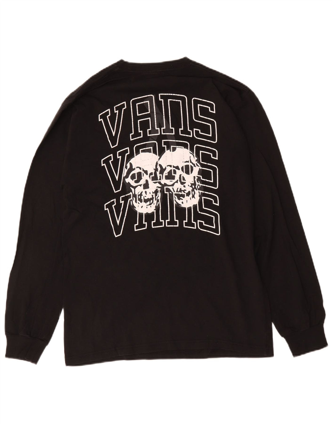 Vans Haut graphique à manches longues pour hommes en coton noir moyen