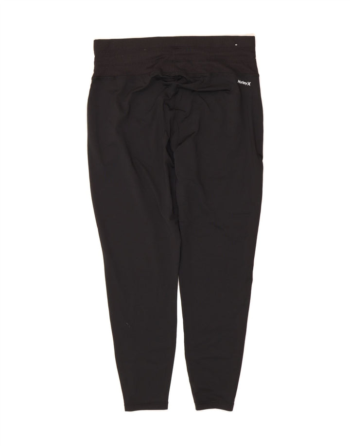 HURLEY Womens Tracksuit Trousers UK 18 XL Black Polyester Vintage Hurley and Second-Hand Hurley from Messina Hembry 