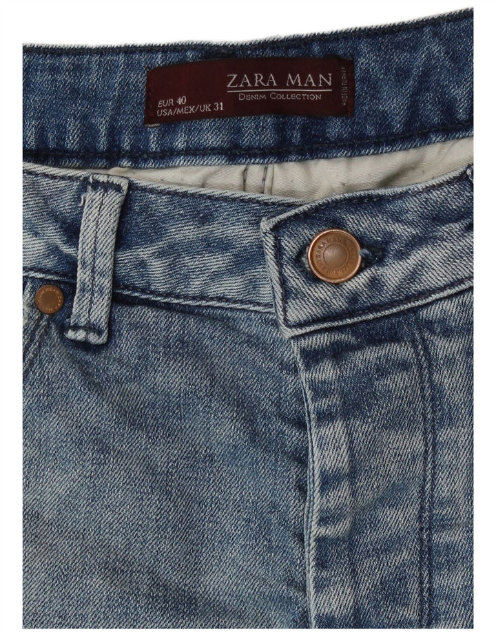 Zara Jean skinny pour homme EU 40 Medium W31 L28 Bleu
