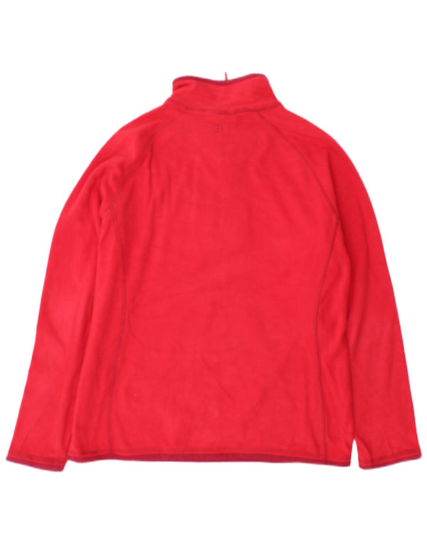 Mountain Warehouse Pull polaire à col zippé pour femme UK 14 Large Rouge Polyester