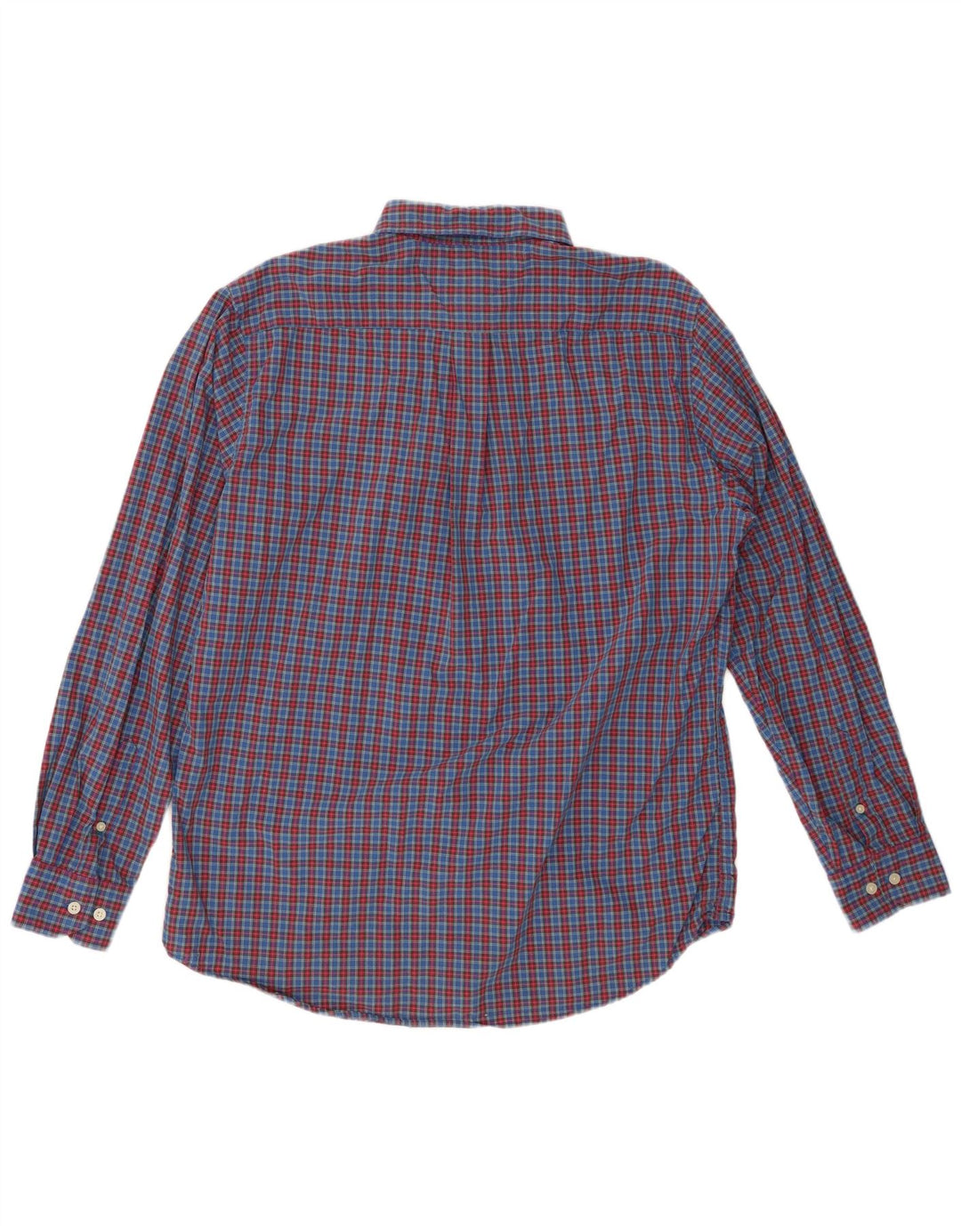 TOMMY HILFIGER Chemise Heritage Homme Grand Carreau Bleu Coton