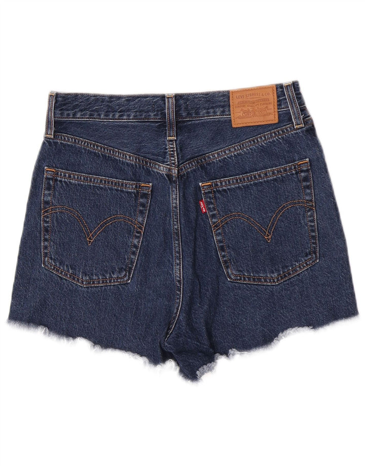 Levi's Short En Jean Ribcage Femme W29 Bleu Marine Moyen Coton