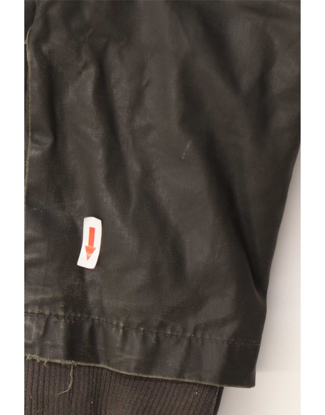 Threadbare Veste à capuche en coton ciré pour homme UK 40 Large Vert