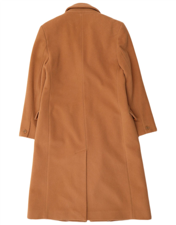LAURA ASHLEY Manteau pour femme UK 14 Grande laine vierge marron