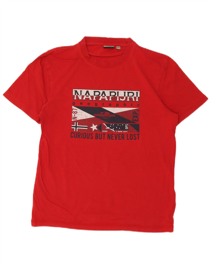 NAPAPIJRI T-Shirt Graphique Homme Grand Rouge