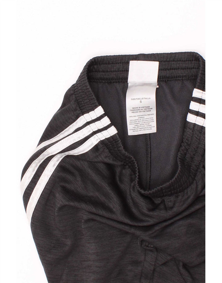Adidas Pantalon de Survêtement Garçon Joggers 5-6 ans Gris Moucheté Polyester