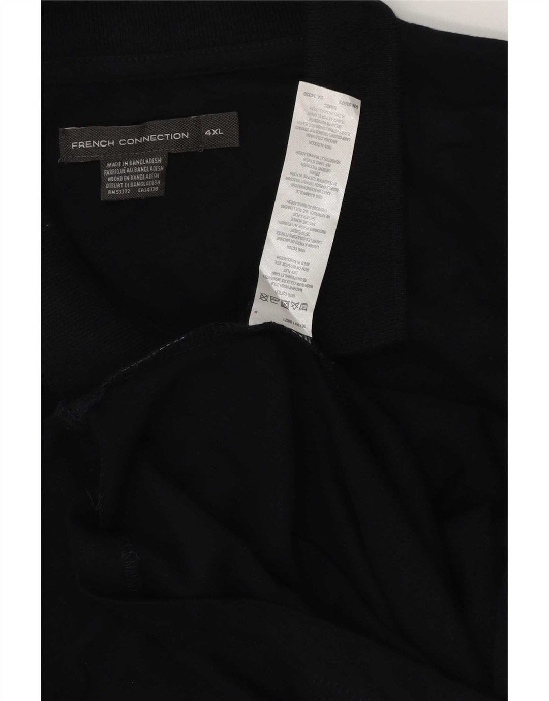 French Connection Polo Homme 4XL Bleu Marine Coton