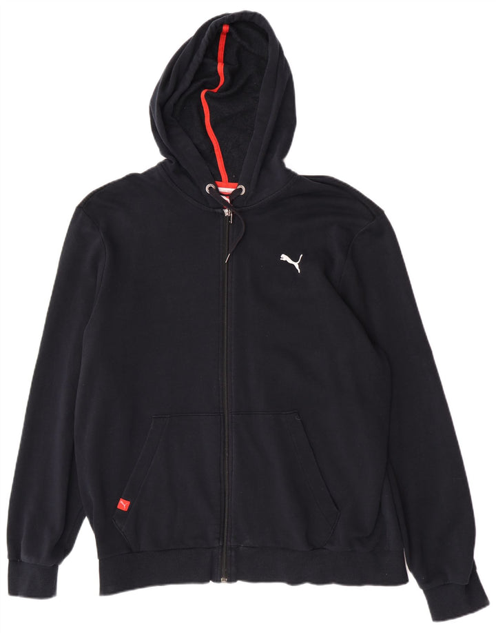 Puma Pull à capuche zippé pour homme XL Bleu marine