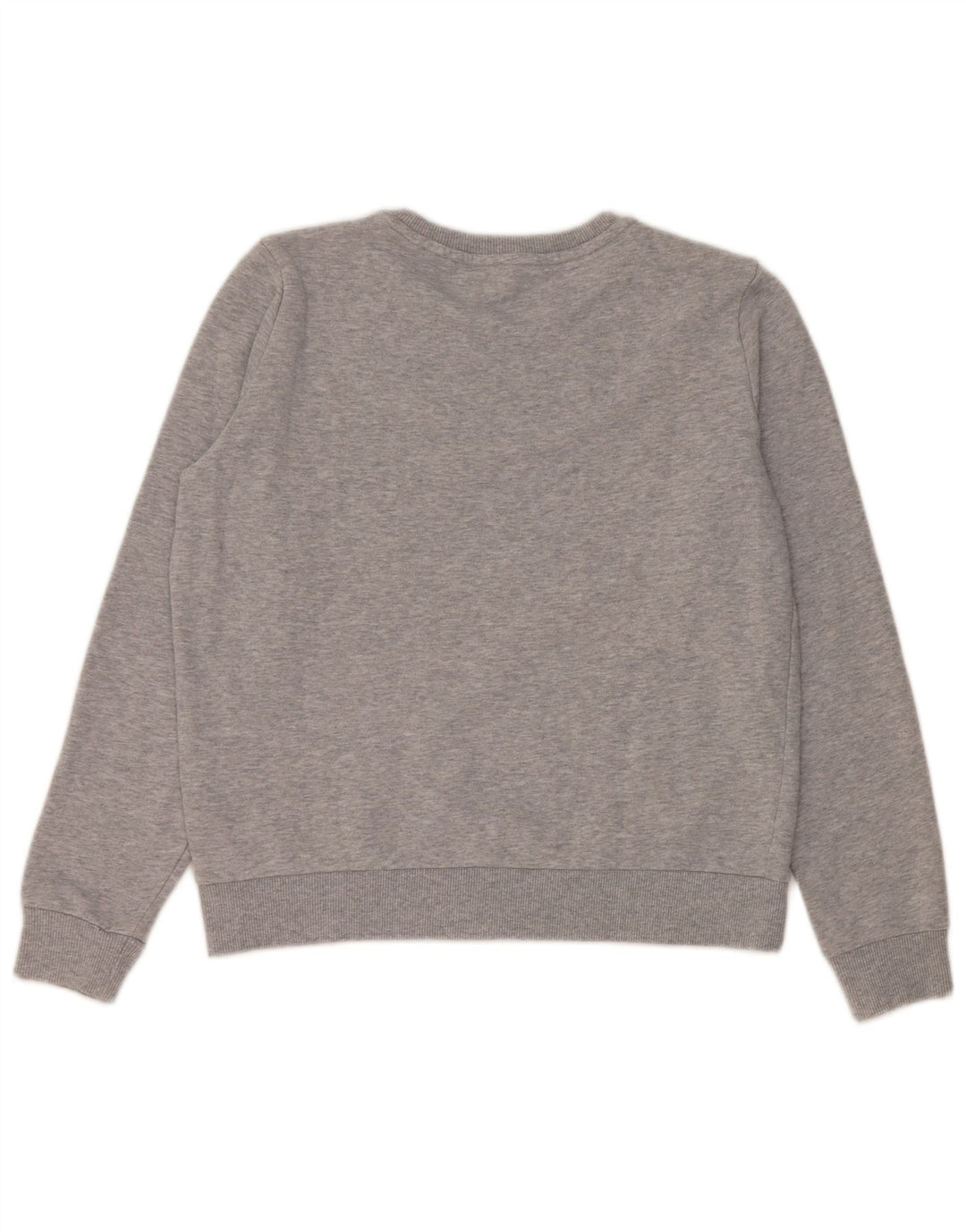 Armani Exchange Sweat-shirt graphique pour femme UK 16 Grand coton gris
