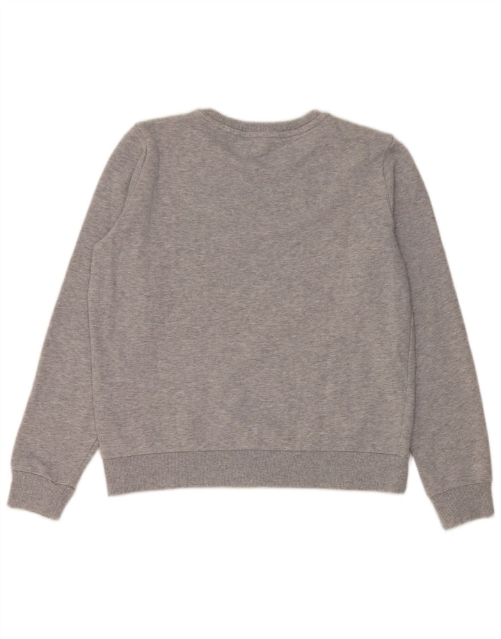 Armani Exchange Sweat-shirt graphique pour femme UK 16 Grand coton gris