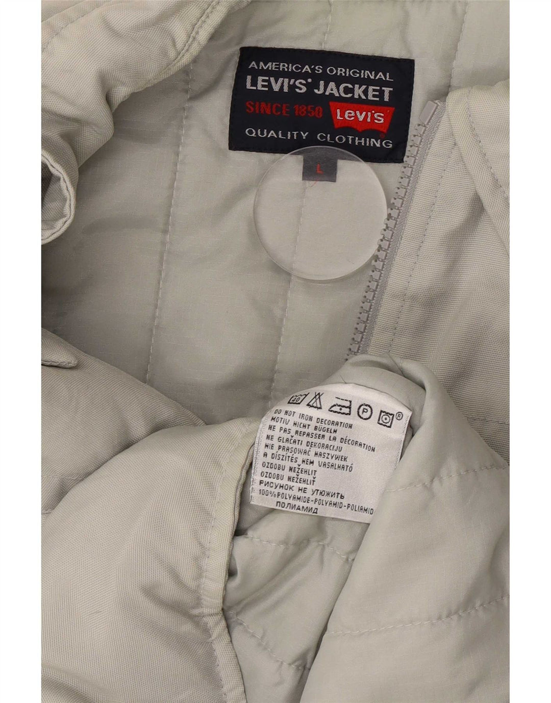 Levi's Veste Utility Homme UK 40 Large Gris Polyamide