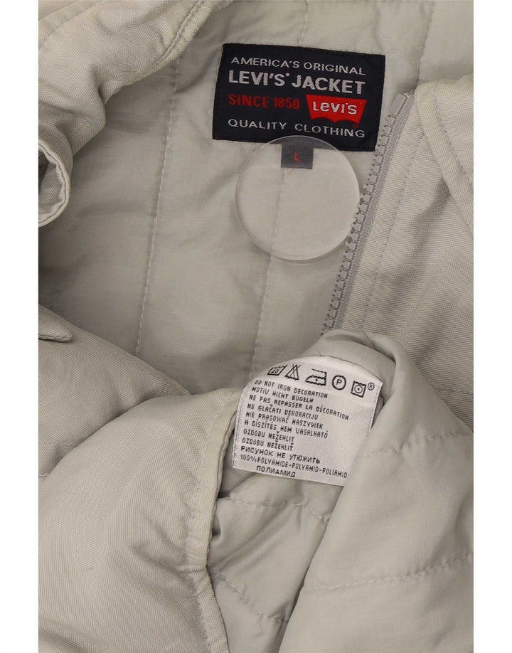 Levi's Veste Utility Homme UK 40 Large Gris Polyamide