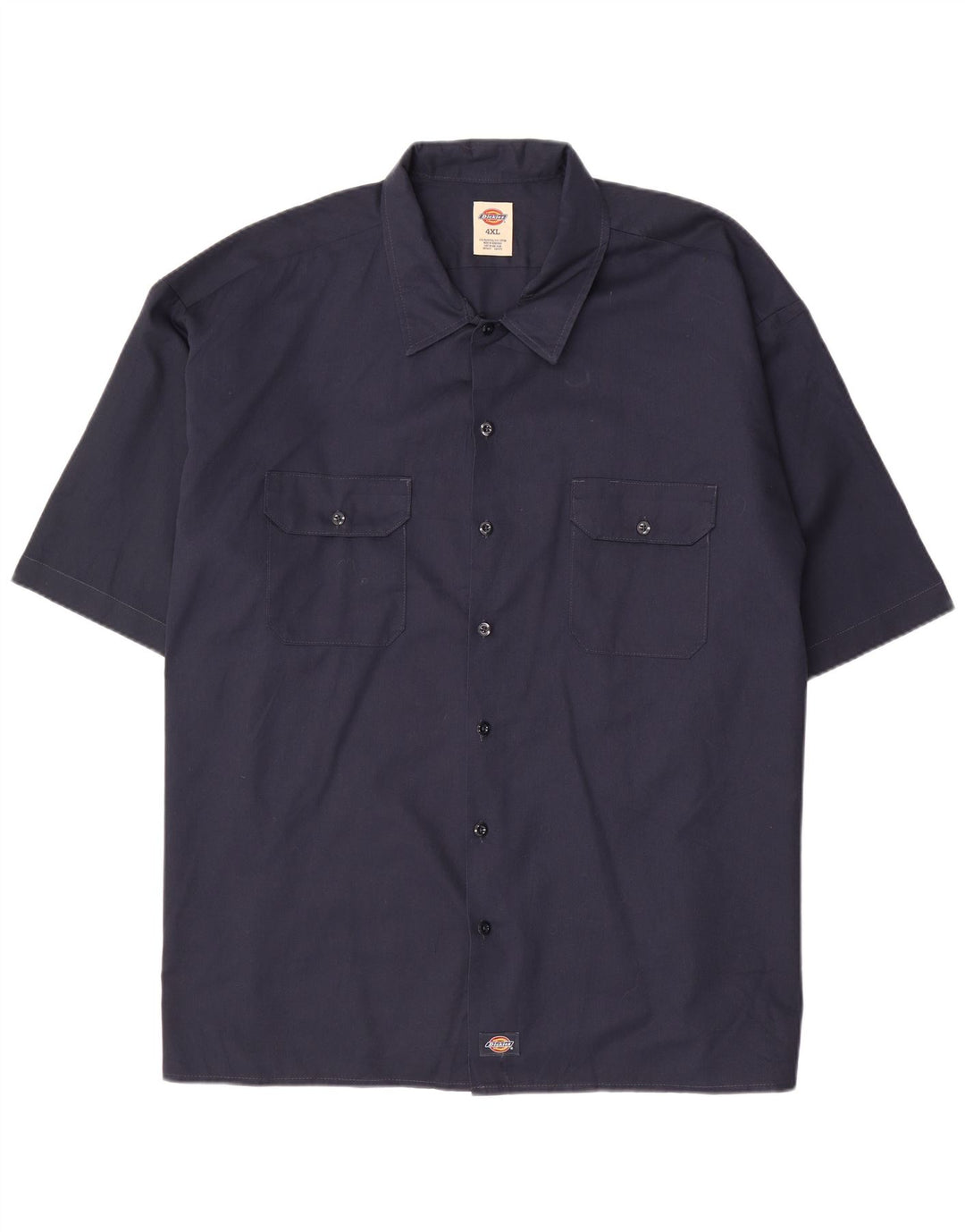 DICKIES Chemise à Manches Courtes Homme 4XL Bleu Marine Polyester
