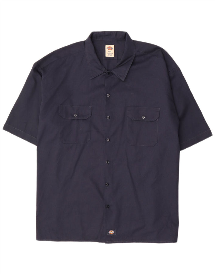 DICKIES Chemise à Manches Courtes Homme 4XL Bleu Marine Polyester