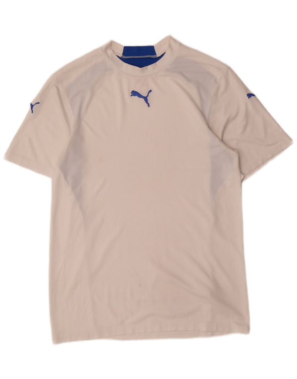 Puma T-Shirt Homme Haut Petit Blanc Colorblock Polyester