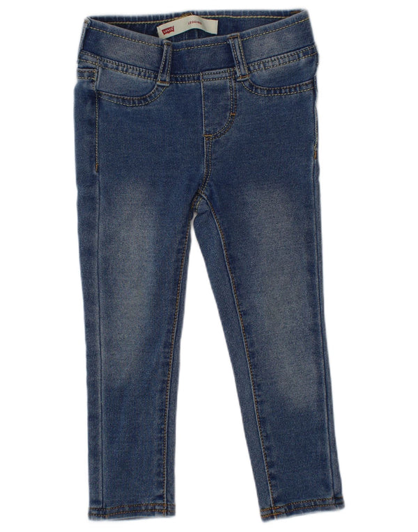 Levi's Jean skinny Jegging pour bébé fille 18-24 mois W18 L13 Bleu Coton