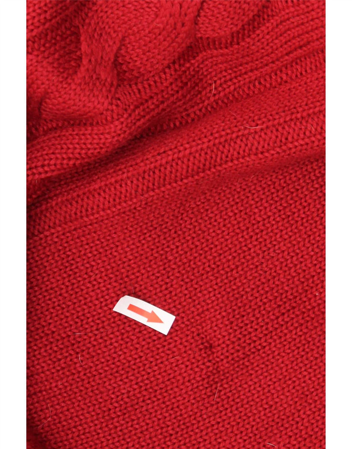 Daniel Hechter Pull à col rond pour homme 4XL en laine bordeaux