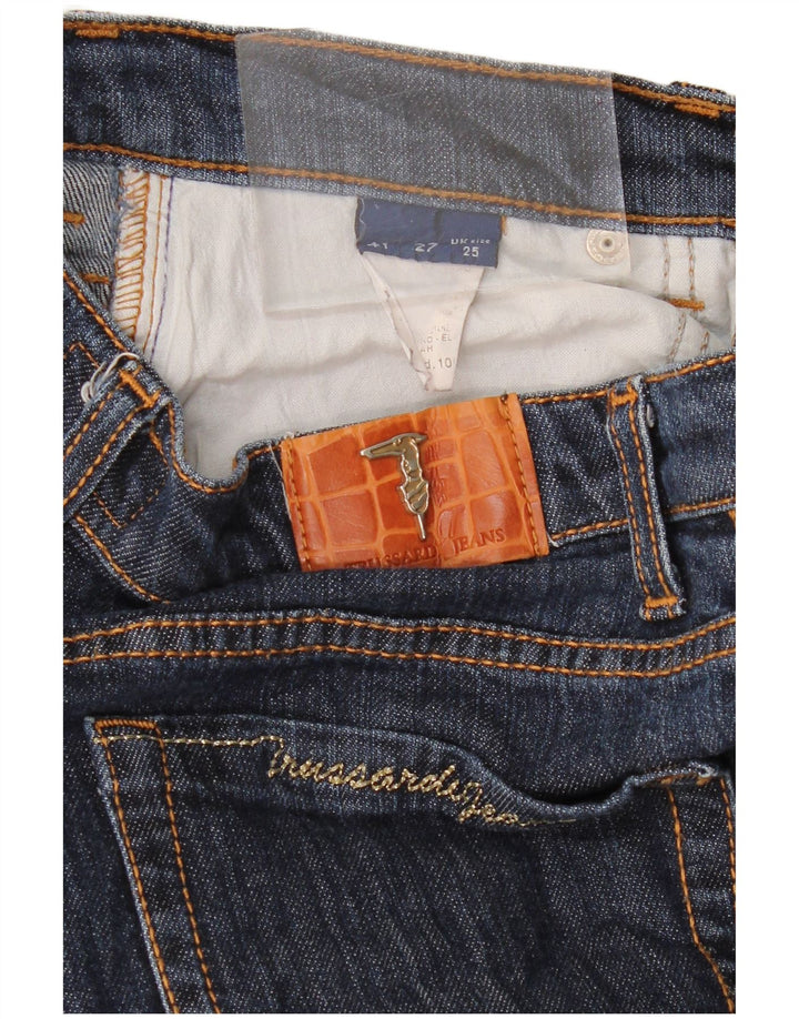 TRUSSARDI Jean Droit W25 L30 Bleu Marine Femme