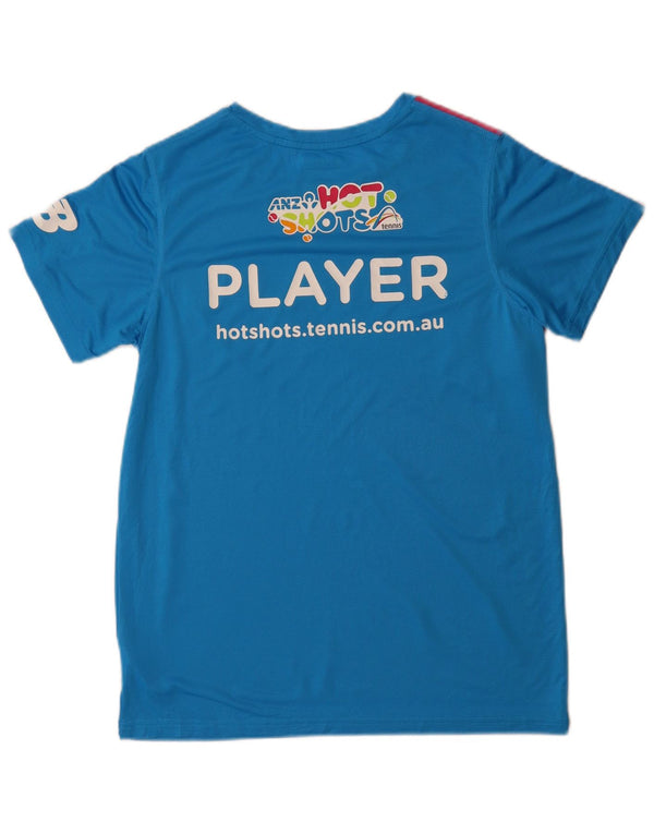 New Balance T-shirt graphique pour garçon 15-16 ans 2XL Bleu Colorblock
