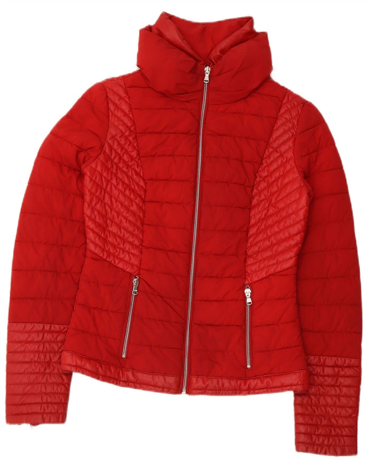 Guess Veste matelassée Femme UK 6 XS Rouge Polyuréthane
